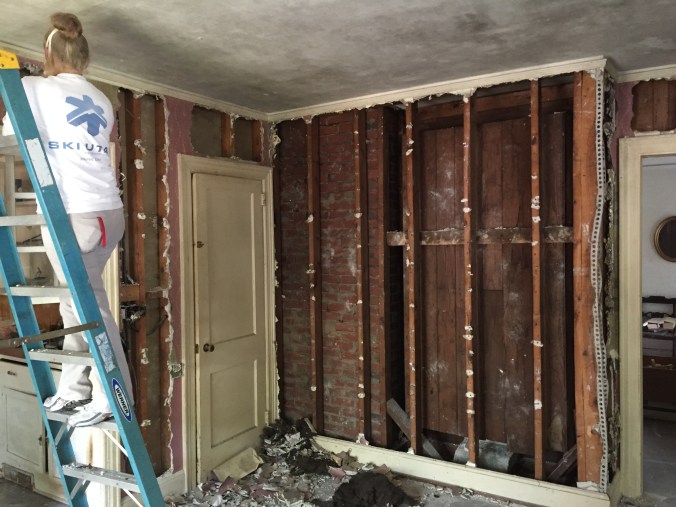 Dining room demo. April is meticulous! 