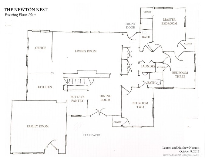 The Newton Nest - Existing Floor Plan