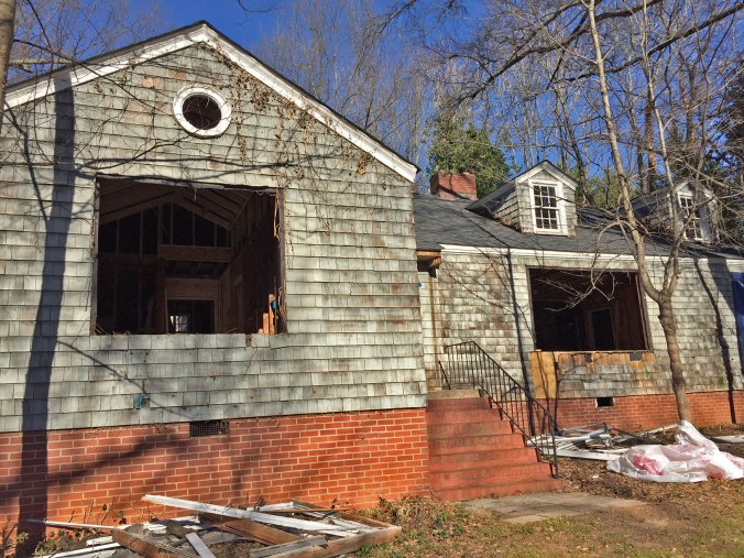 Removing the old windows!