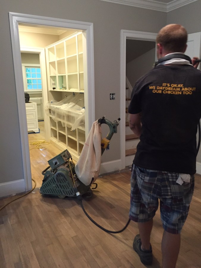 Let the sanding begin!