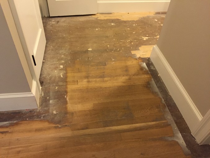 Sanding in progress... can you believe the difference?? 