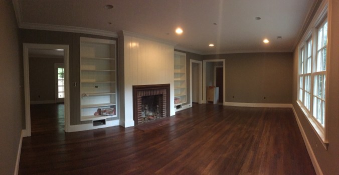 Polyurethane is down. Our floors look brand new! 