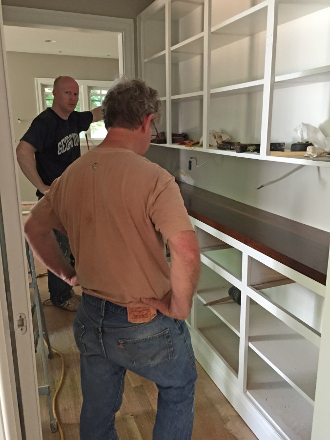 My guys admiring their work...